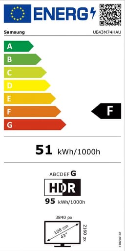 Samsung 43M74H - 43 inch - 4K MiniLED - 2026 + 3 jaar extra garantie - Smart TV — thumbnail 2