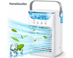 HomeGoodies - Airco - Mobiele airconditioner - Vernevelingsventilator Met Timer - 650 ML - Voor Slaapkamer, Kantoor & Camper — afbeelding 1