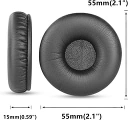 Vervangende Oorkussens voor Draadloze On-Ear Hoofdtelefoons met Echte Leren Afwerking en Comfortabele Pasvorm — thumbnail 2