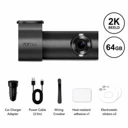 ByRoos Gadget - Dashcam - Auto Videorecorder - 64GB - 2K - HK UP03 - 24 Uur Parkeerbewaking - Groothoeklens - Nachtzicht - Incl. App - Zwart — thumbnail 1