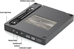 Externe Schijf - Draagbare Recorder - Gegevens Opslaan - Compact Lichtgewicht - 140x160MM - Zwart — thumbnail 5