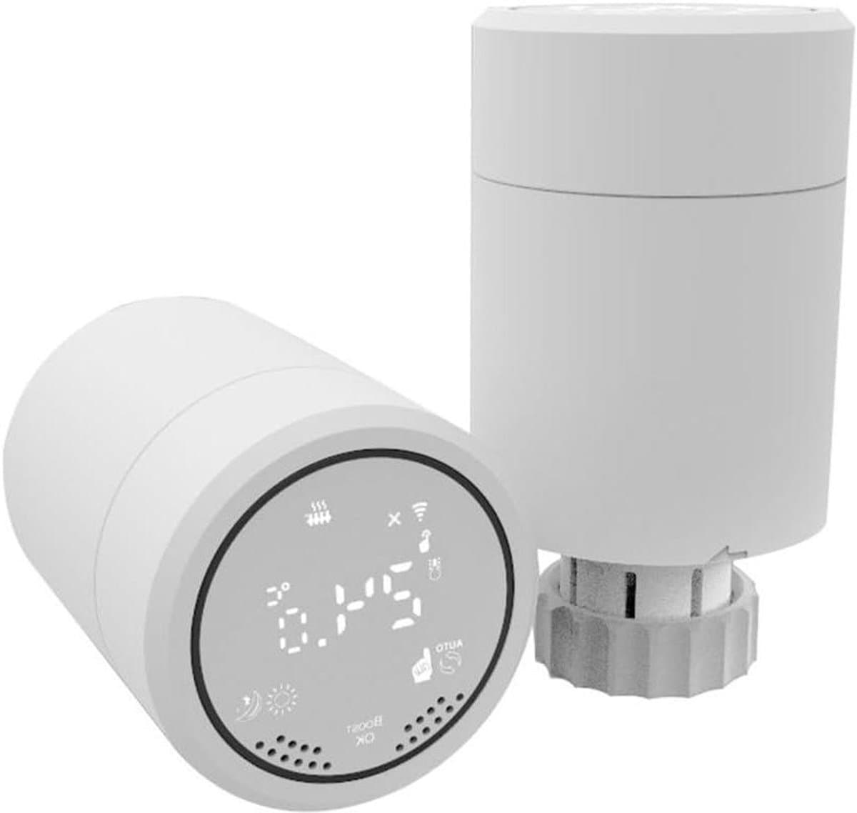Radiatorthermostaat - Slimme Thermostaat Klep - Energie Besparen - App Bediening - 66 x 52 x 82 mm - Wit — afbeelding 1