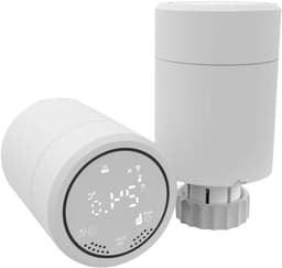 Radiatorthermostaat - Slimme Thermostaat Klep - Energie Besparen - App Bediening - 66 x 52 x 82 mm - Wit — thumbnail 1