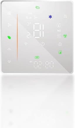 Slimme Thermostaat - Temperatuurregelaar WiFi - Energie Besparen - Voice Assistant Compatibel - 10 x 10 x 6 cm - Wit — thumbnail 1
