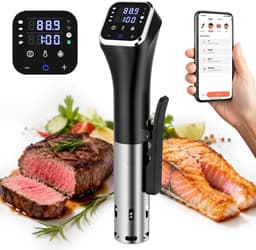 SnelShoppen - Sous Vide Stick Culinaire Draadloze Precisiegarer 1100W WIFI Temperatuurregeling 40-90 °C Touch-Bediening Keuken Koken — thumbnail 1
