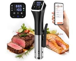 SnelShoppen - Sous Vide Stick Culinaire Draadloze Precisiegarer 1100W WIFI Temperatuurregeling 40-90 °C Touch-Bediening Keuken Koken