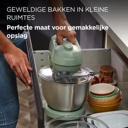 Kenwood KZM35.000GR GO voedselverwerker - compacte mini-hakmolen - 350 W motor - uitneembare mesjes - komcapaciteit 0,5 liter - limoengroen — thumbnail 5