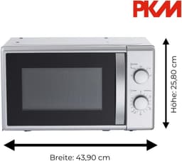 Magnetron - Oven Combimagnetron - Snel opwarmen - Onderbouw of vrijstaand - 20 liter - Zilver — thumbnail 5