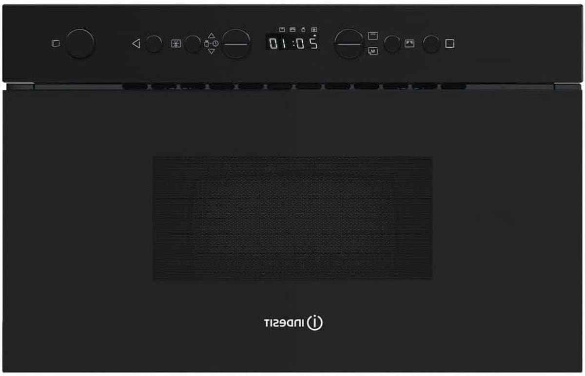 Inbouw Magnetron - Compacte Oven - Snel Eten Opwarmen - Met Grillfunctie - 22 Liter - Zwart — afbeelding 1
