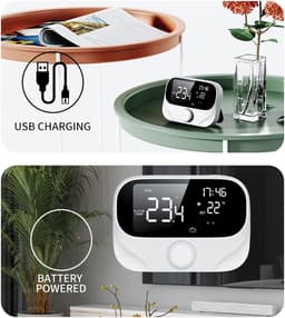 Slimme Thermostaat - Temperatuurregelaar Verwarming Regelaar - Energie Besparen - Draadloos Ontwerp - 300 m bereik - Wit — thumbnail 4