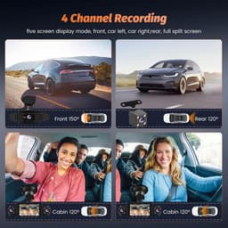 Dashcam Auto - Rijcamera Bewaking - Veilige Rit - 4K+1080P Resolutie - 3 Inch Scherm - Zwart — thumbnail 5