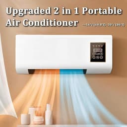 Mini Airconditioner - Mobiele Airco - Ruimte Koelen - Boorvrije Installatie - 12.000 BTU - Wit — thumbnail 3