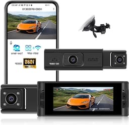 Auto Camera - Dashcam - Veilig Rijden - Dubbele Lens - 3.16 Inch Display - Zwart — thumbnail 1