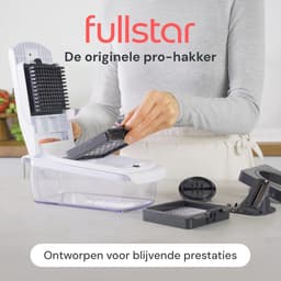 Groente Chopper - Snijmachine Keuken - Maaltijd Voorbereiden - Roestbestendige Messen - 1.2 Liter Capaciteit - Wit — thumbnail 5