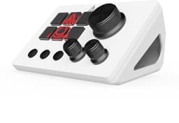 AJAZZ AKP03E Mini Stream Deck – 6 Programmeerbare LCD Toetsen, 3 Draaiknoppen & Volumeregeling – Macro Controller voor Streaming, Gaming, Content Creatie en Productiviteit – Wit — thumbnail 1