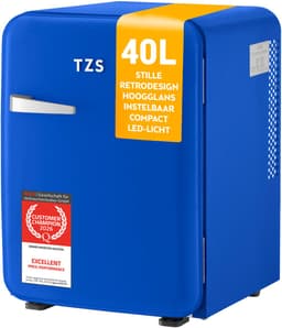 TZS First Austria Mini koelkast - Minibar - 40 liter - Vrijstaand - Volledig stil 22dB - Retro - Donkerblauw — thumbnail 5