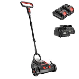 Elektrische Grasmaaier - Accu grasmaaier Handmaaier - Gazon Onderhouden - Borstelloze Motor - 220 mm snijbreedte - Zwart — thumbnail 1