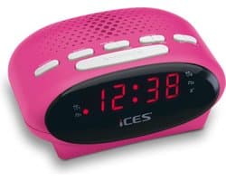 Ices ICR-210 - Wekkerradio - Roze