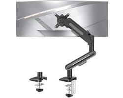 Kantelbare Enkele Monitorarm voor 13-34 Inch Schermen - Ergonomische Bureausteun tot 12 kg