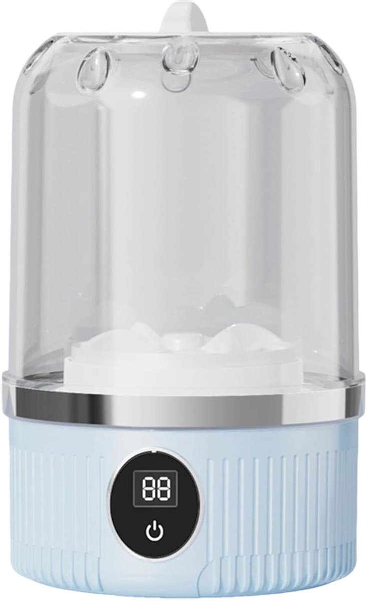 QTTVBTNA - 1L Mini wasmachine - Kleine draagbare wasmachine - Voor baby- en ondergoed - USB-oplaadbaar - Compact & stil - Lichtblauw - 12.5x12.5x20.5cm - 1 stuk — afbeelding 1