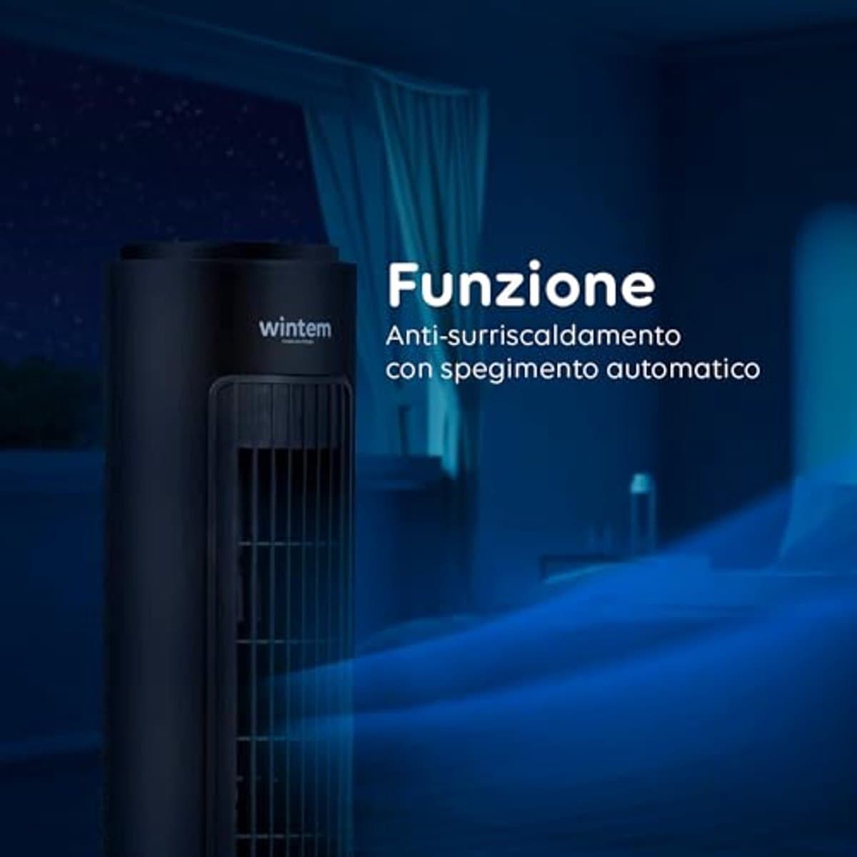 Torenventilator met afstandsbediening en timer - 70 cm — afbeelding 1