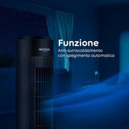 Torenventilator met afstandsbediening en timer - 70 cm — thumbnail 1