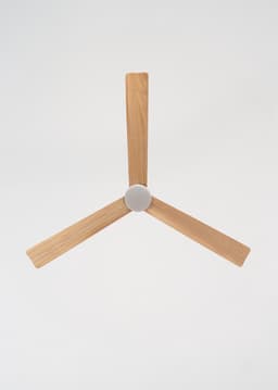 CREATE - Stille plafondventilator 40W met licht - Wit / Licht hout - Ø152cm - WIFI + Afstandsbediening - WIND MODERN — thumbnail 3
