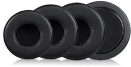 Universele ronde stereokoptelefoonhoes, schuimhoes, oorkappen, vervangingsaccessoires voor hoofdtelefoons-zwart 75mm — thumbnail 3