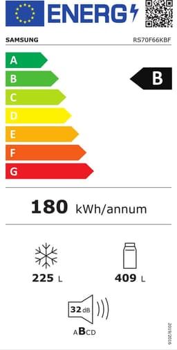 Samsung RS70F66KBFEF Amerikaanse koelkast - 7 serie - Zwart Inox - Wifi — thumbnail 3