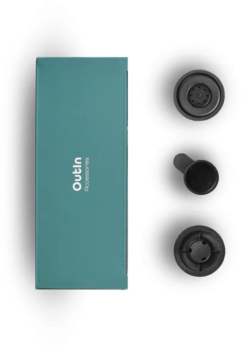 OutIn Nano Adapterset | Voor Capsules En Gemalen Koffie | Met Lepel En Filterbakje | Reserveonderdelen Espressomachine — afbeelding 1