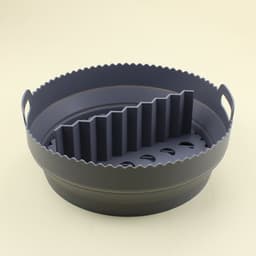 Mold siliconen airfryer, herbruikbare vierkante bakmand, geschikt voor diverse soorten airfryers (grijs) — thumbnail 1