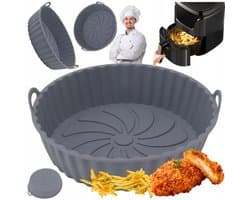 Siliconen Inzetstuk Airfryer - Ronde Bakvorm voor Airfryer 20.5cm