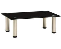 TV-tafel met glazen opzetstuk voor monitor en televisie - Moderne verhoging voor gaming en multimedia