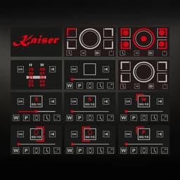 Inbouwoven - KAISER - EH 6341 - XXL Multi 37, multifunctionele - elektrische - stoomoven met stoomreiniging - 60 cm + KCT 9140 FI inductiekookplaat - 90 cm - FREE ZONE met 2 FLEX inductiezones - TFT display — thumbnail 15
