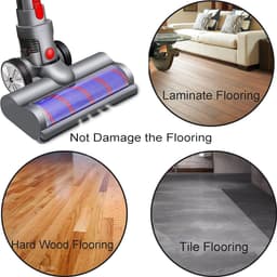 Elektrische roterende borstel Turbo compatibel met Dyson V7 V8 V10 V11 V15 - met led-verlichting — thumbnail 4