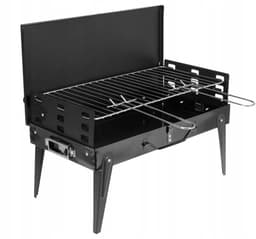 Draagbare Grill in Koffer 42x22cm + Grillaccessoires — thumbnail 5