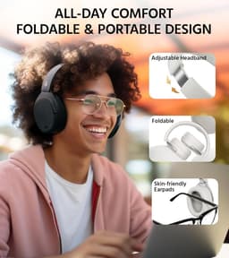 Draadloze Over-Ear Hoofdtelefoon met -45 dB ANC, 94 Uur Accuduur, Hi-Res Geluid en Bluetooth V5.4 — thumbnail 5