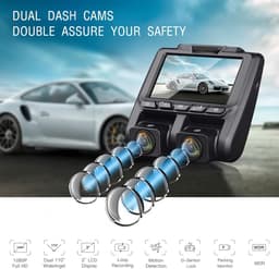 Dashcam 1080P Auto Voor en Binnen met Nachtzicht en Parkeermodus — thumbnail 4