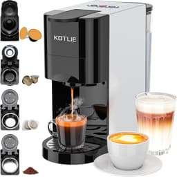 Capsule Koffiezetapparaat - Eenkopsmachine Espresso - Thuis Koffie Zetten - 4-in-1 Functionaliteit - 800 ml Tank - Zwart — thumbnail 1