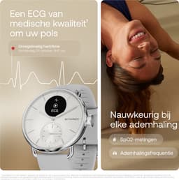 Withings ScanWatch 2 - 38 mm Hybride Smartwatch - ECG, AFib Detectie, SpO₂ Meter, Hartslagmeter, Slaaptracker, Menstruatiecyclus Tracking, 24/7 Temperatuurmeting, 35 Dagen Batterij, Saffierglas, 5 ATM Waterdicht — thumbnail 2