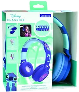 Lexibook Bluetooth kinderhoofdtelefoon - Stitch - Blauw roze — thumbnail 1