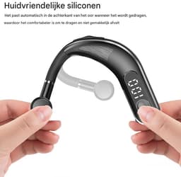 TuseRxln Bluetooth Headset - In-Ear Koptelefoon - Wireless Noise Canceling Handsfree Bellen voor Office Gebruik - 1 Stuk - Zwart — thumbnail 2