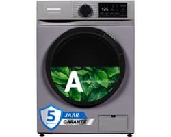 Heinner HWM-M814IVNSA+++ Slanke Wasmachine 8 kg – 15 programma’s – 1400 tpm – Energieklasse A – Inverter Motor – LED-Display – Kinderslot – Zilver – 5 Jaar Garantie
