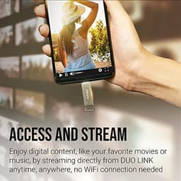 256GB USB 3.2 Type-C Dual Flash Drive - Perfect voor Android en Computers - Snelle Externe Opslag voor Foto's, Video's en Meer — thumbnail 3