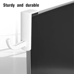 Monitor Hoofdtelefoonhouder voor Computerschermen - Ruimtebesparende Standaard met 4 Zelfklevende Haken — thumbnail 4