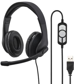 PC-Office-headset HS-USB300, stereo, zwart — thumbnail 1
