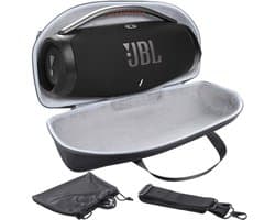 Harde Reisdoos met Mini Accessoire Pouch en Schouderriem voor Boombox 3 Wifi/Bluetooth Speaker