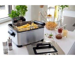 Semi-professionele friteuse met 4 liter inhoud en thermostaat