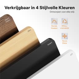 SENSE7 NOJO LIGHT - Zit Sta Bureau - 140 cm x 70 cm - Elektrisch bureau - Verstelbare bureau - Elektrische Hoogteverstelling - Hoogte 72-118 cm - Intelligent Bedieningspaneel - Wit — thumbnail 5