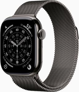 APPLE Watch Series 11 GPS + Cellular - 46mm Titanium Case - Milanese Loop M/L Smartwatch Slate — thumbnail 1